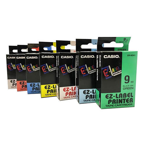 Casio ez label printer tape cartridge 9mm hot sale